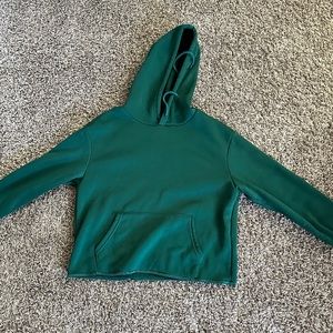 Green hoodie